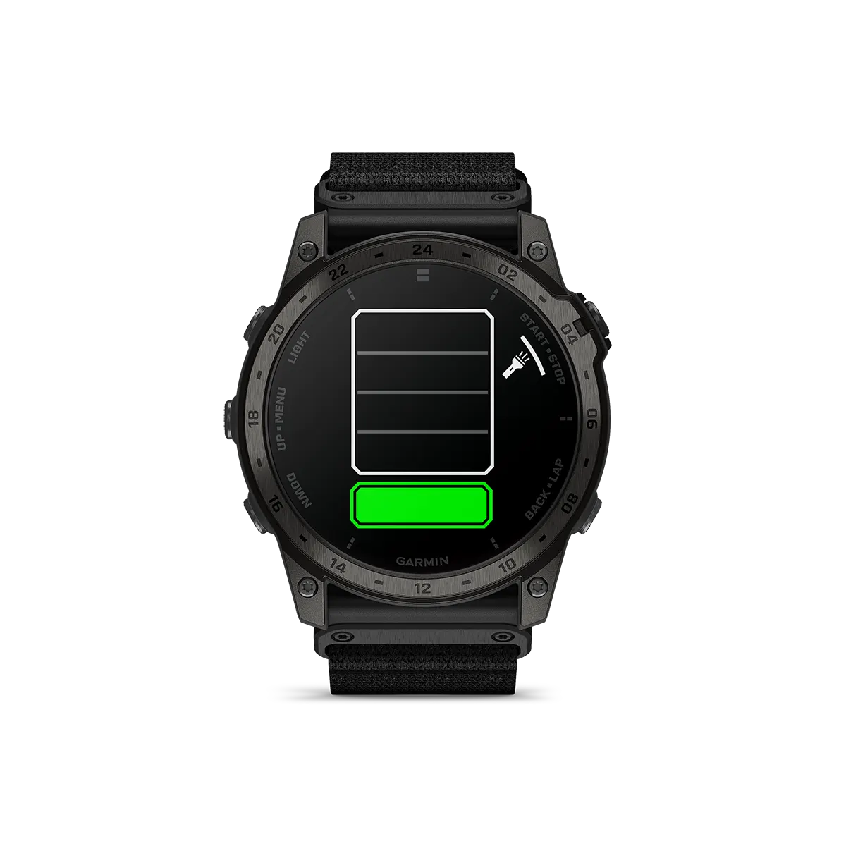 Garmin tactix 7 AMOLED green flashlight