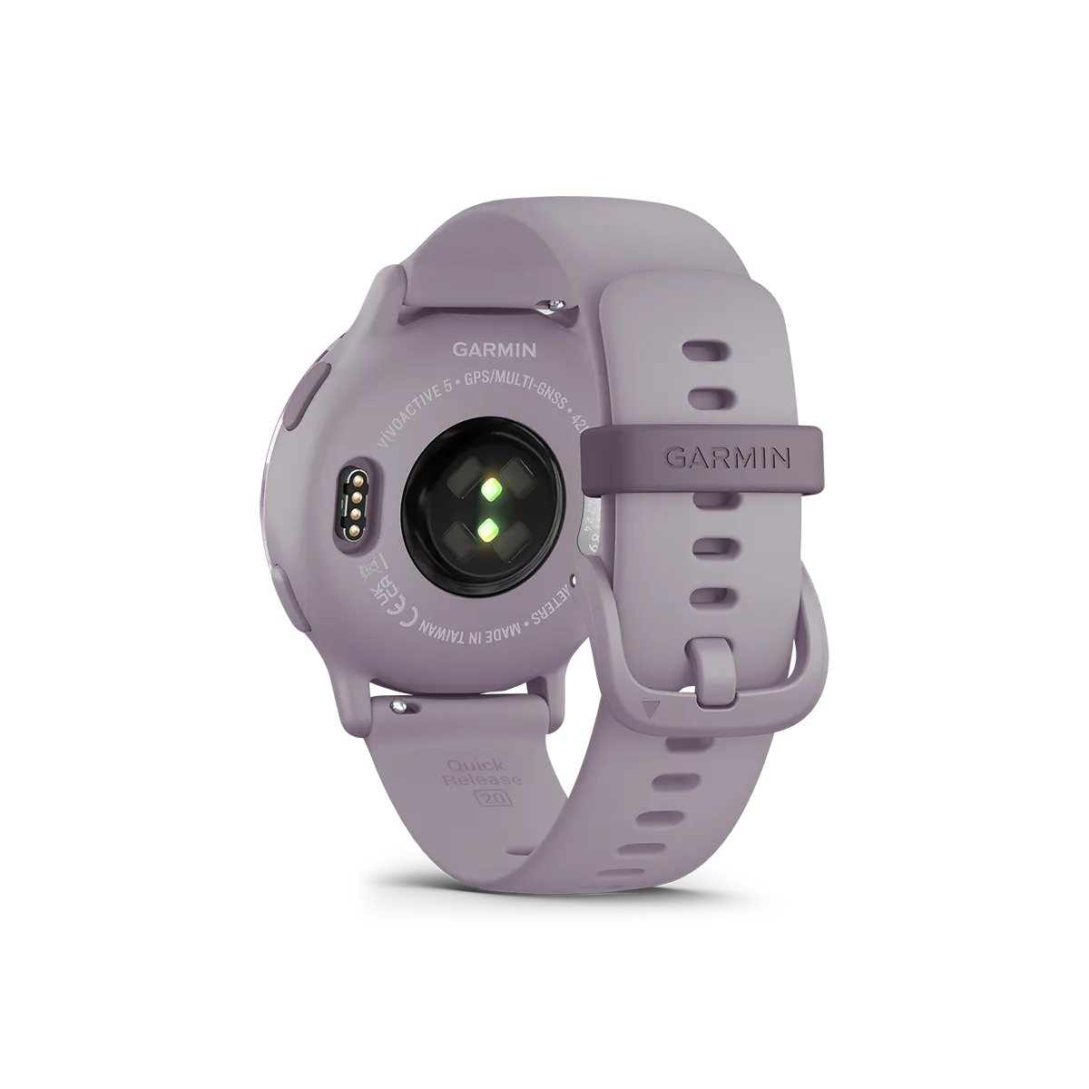 Garmin vivoactive 5 in orchid back view