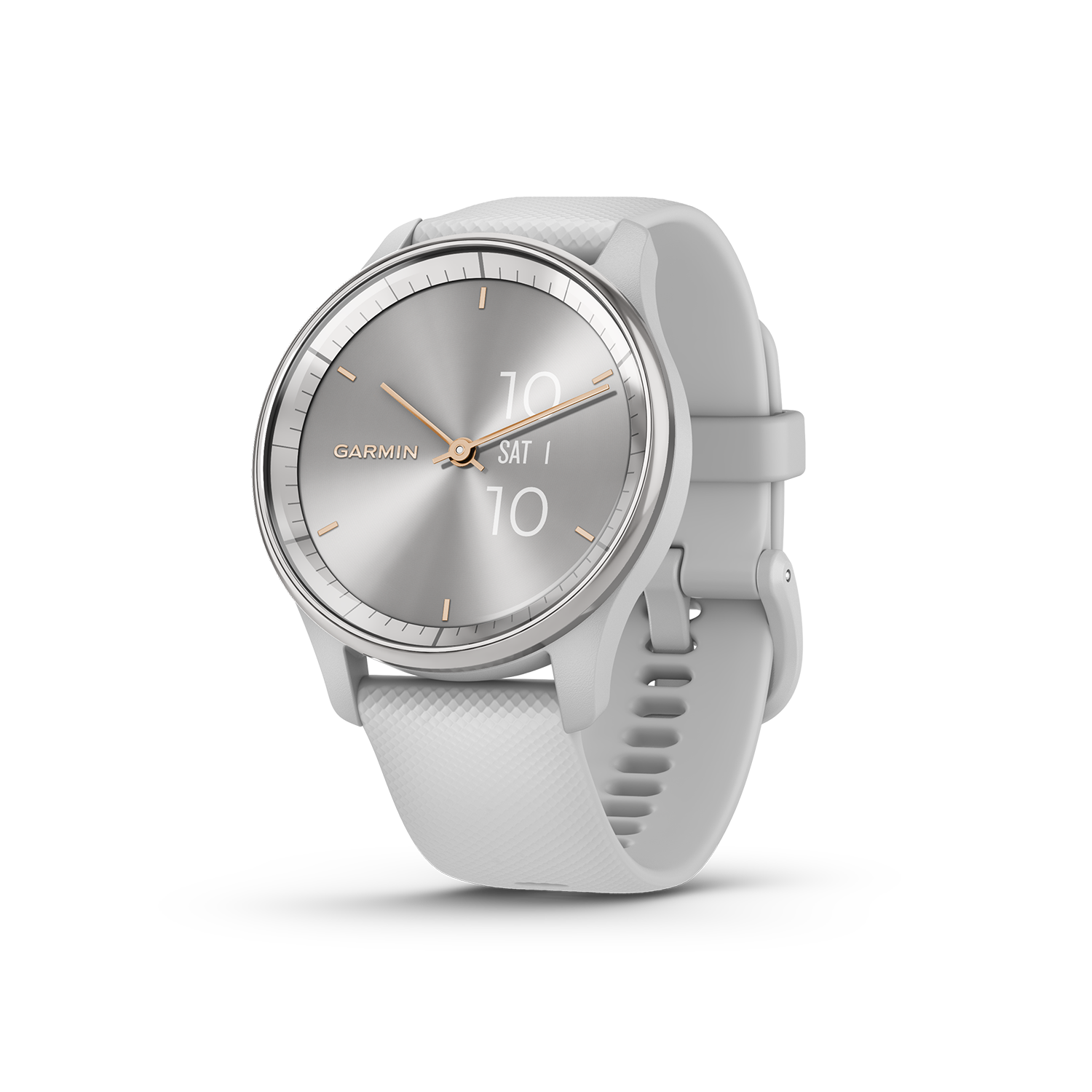 Garmin vivomove Trend in silver left angled view