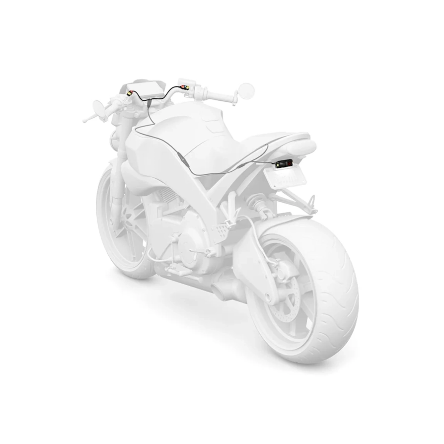 Garmin zumo R1 radar on motocycle
