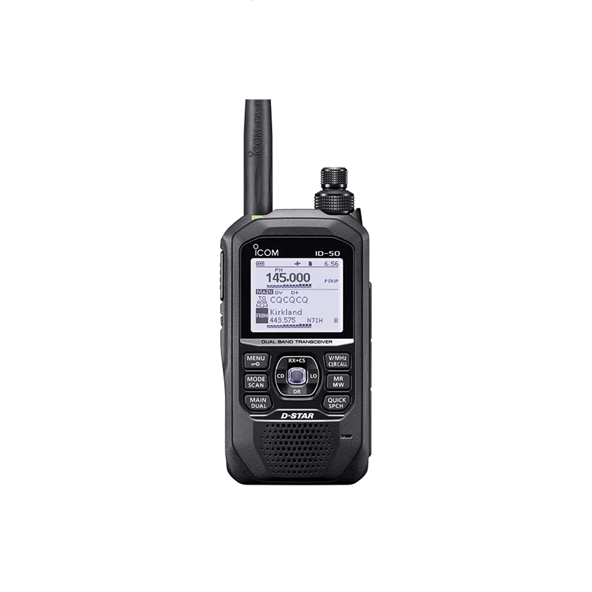 Icom ID-50A VHF/UHF Dual Band Digital Transceiver closeup