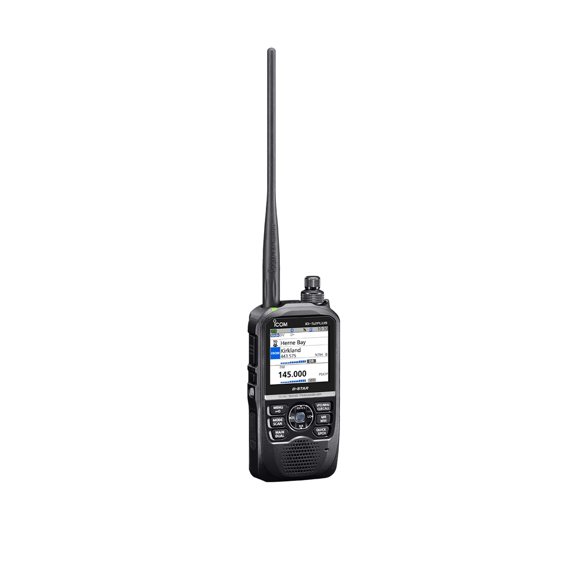 Icom ID-52A PLUS right angled view