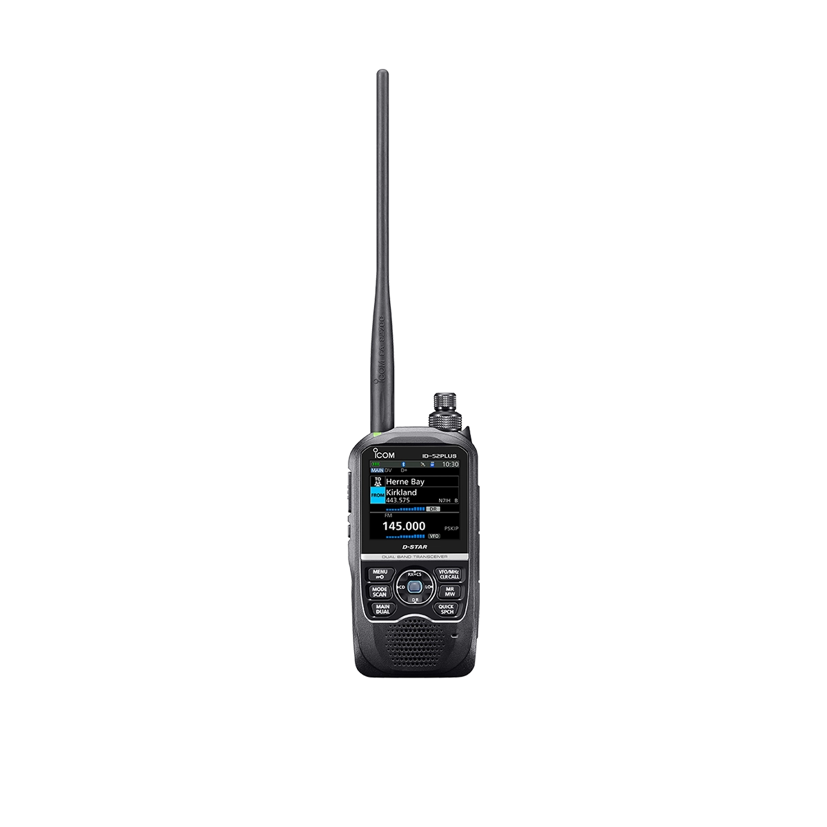 Icom ID-52A PLUS with black screen