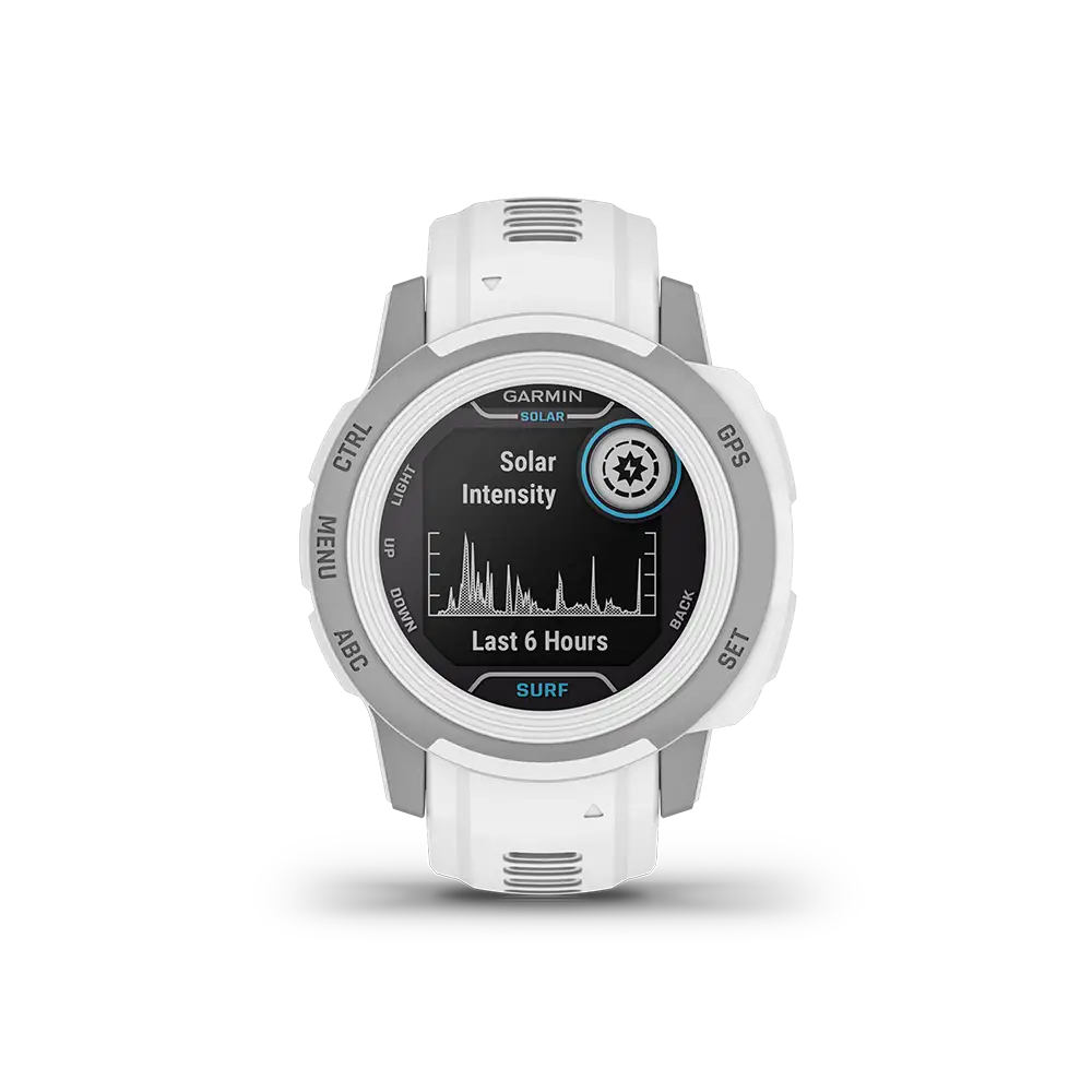 Garmin Instinct2 Solar Surf White solar intesity