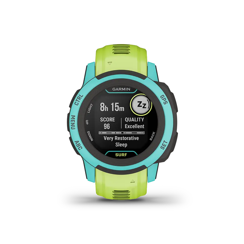 Garmin Instinct 2S Surf green aqua sleep score