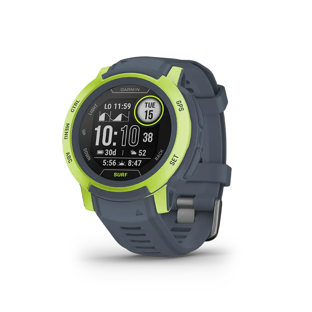 Garmin Instinct 2 Surf blue green left angled