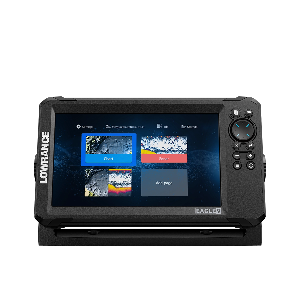 Lowrance EAGLE 9 TS + C-MAP menu