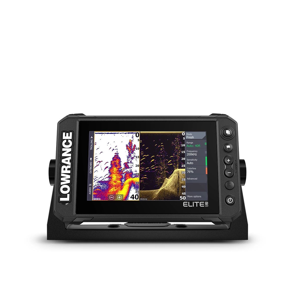 Lowrance Elite FS 7 split screen