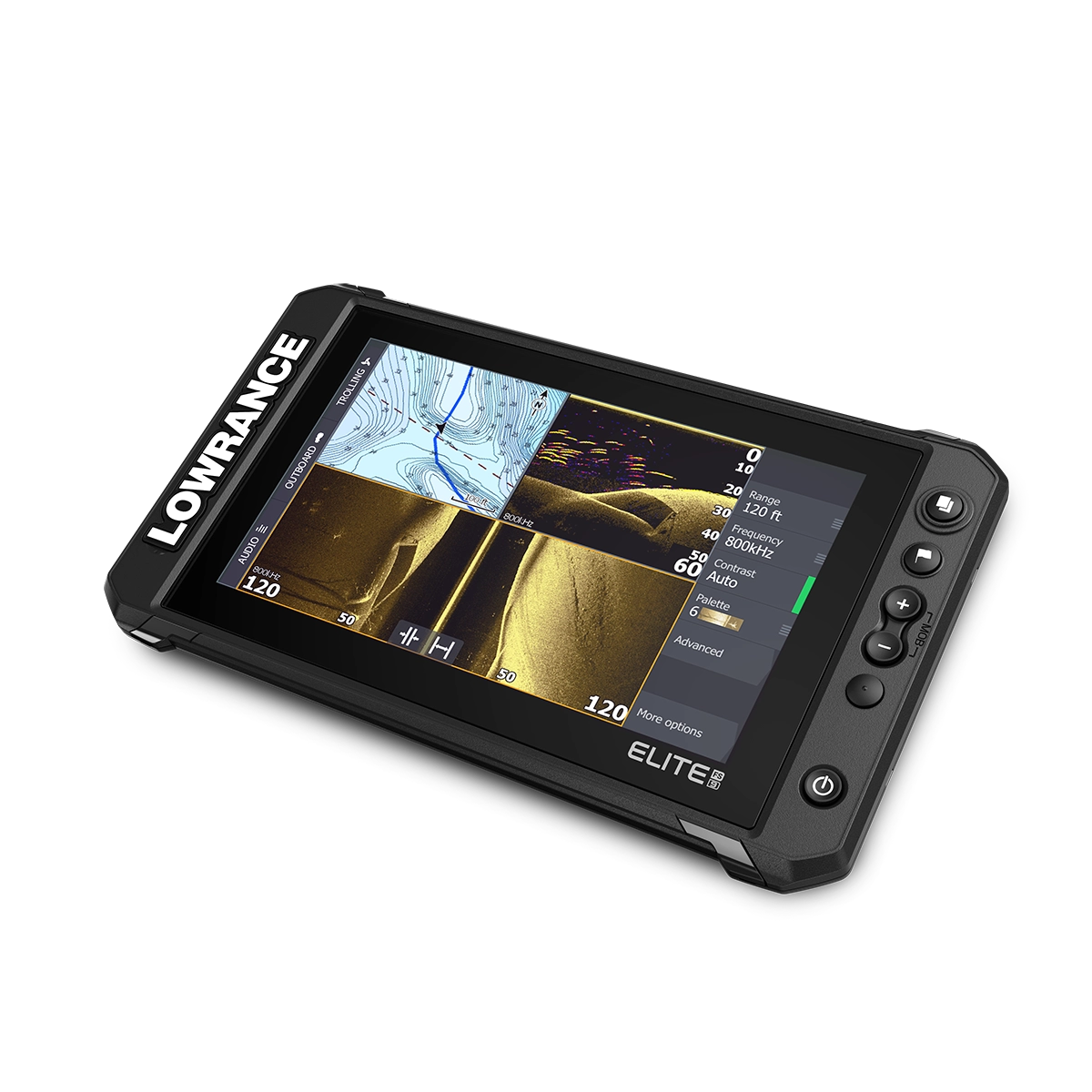 Lowrance ELITE FS 9 flush mounted