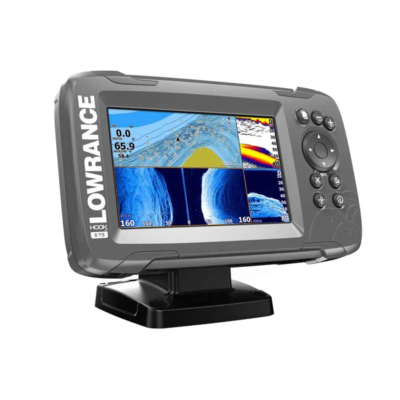 HOOK² 5 with TripleShot Transducer and US / Canada Nav+ Maps angled right