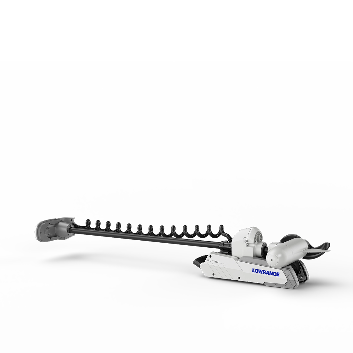 Lowrance Recon saltwater trolling motor stowed