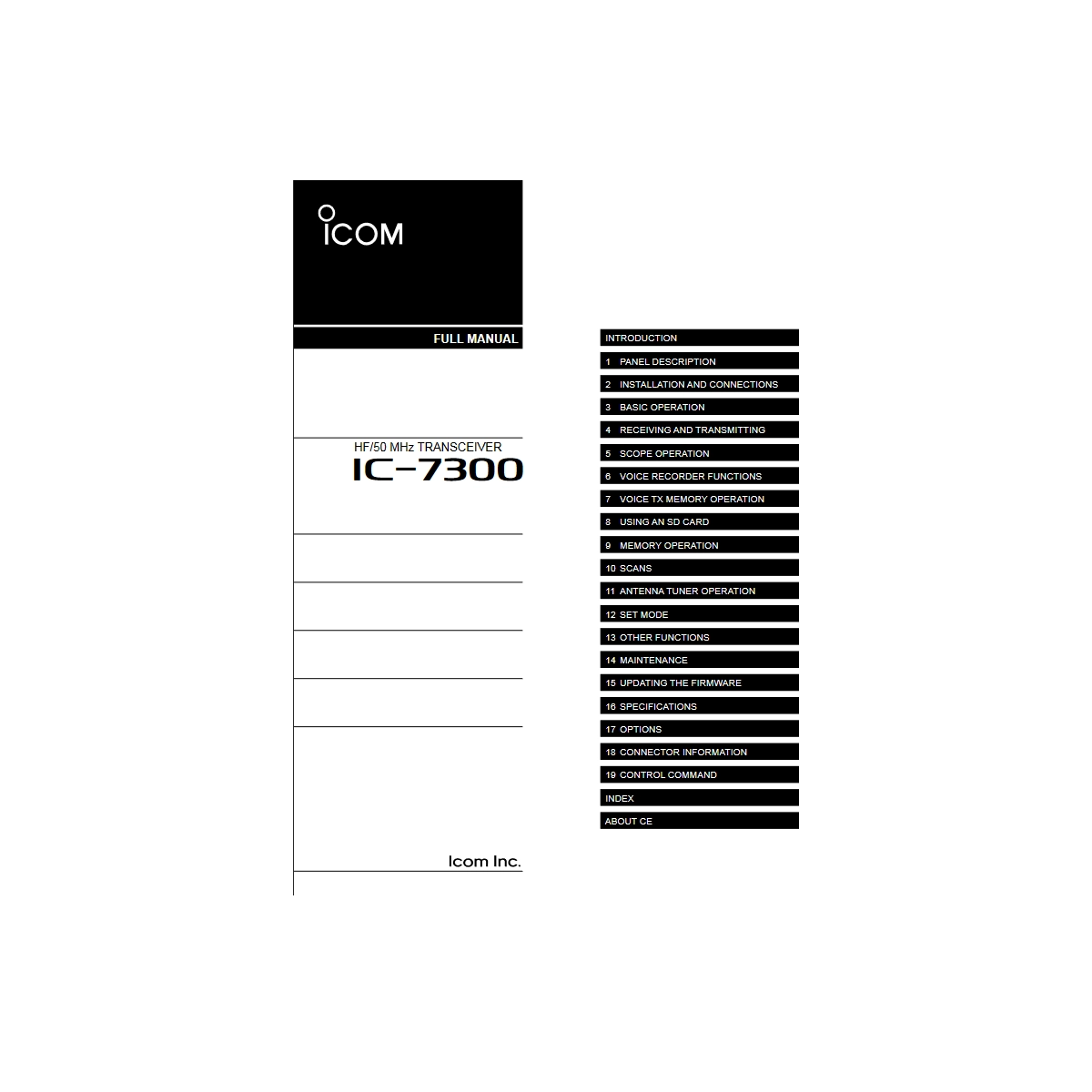 Complete Manual for the Icom 7300 by Manual Man