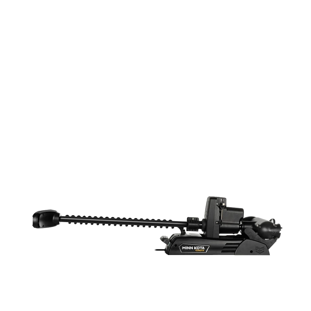 Minn Kota Terrova Quest boat trolling motor 90/115 lb. thrust in folded stowing position