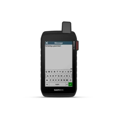 Garmin Montana 700i with message screen
