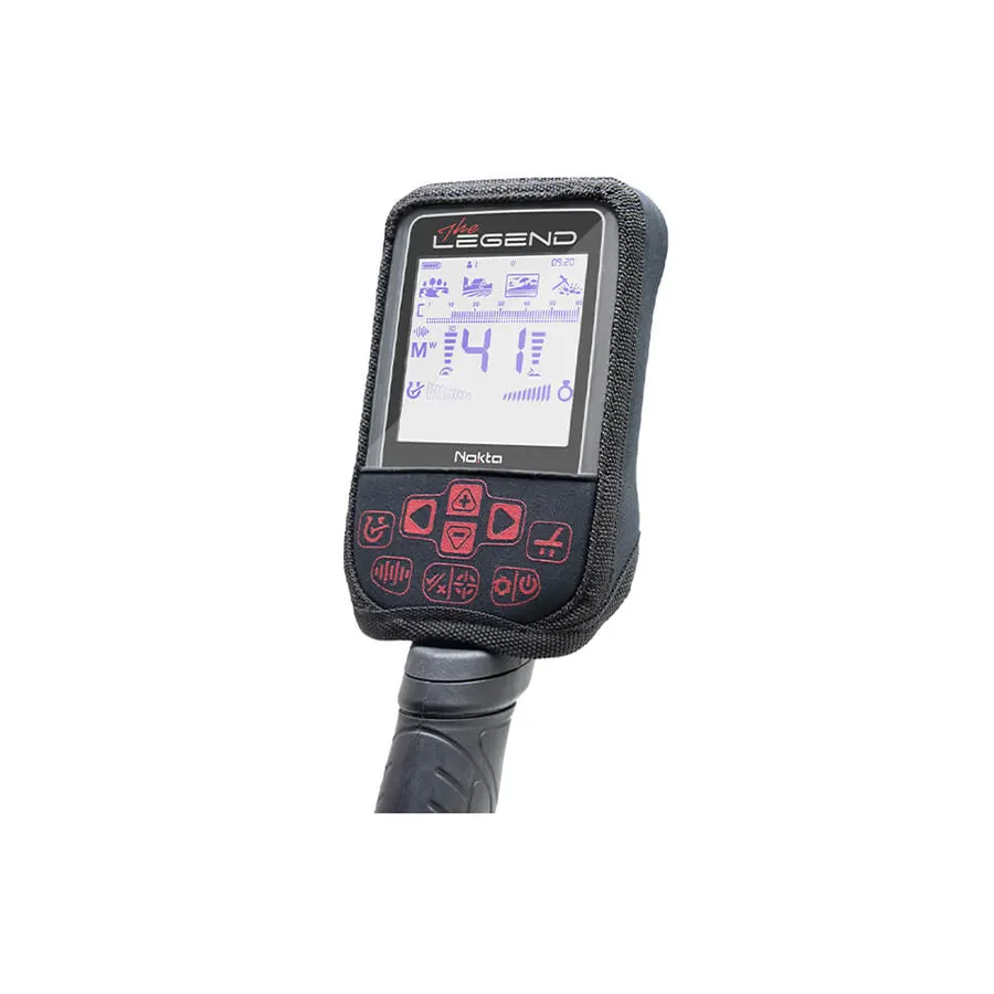 Nokta The Legend Metal Detector Protective System Box Cover front view with metal detector inside