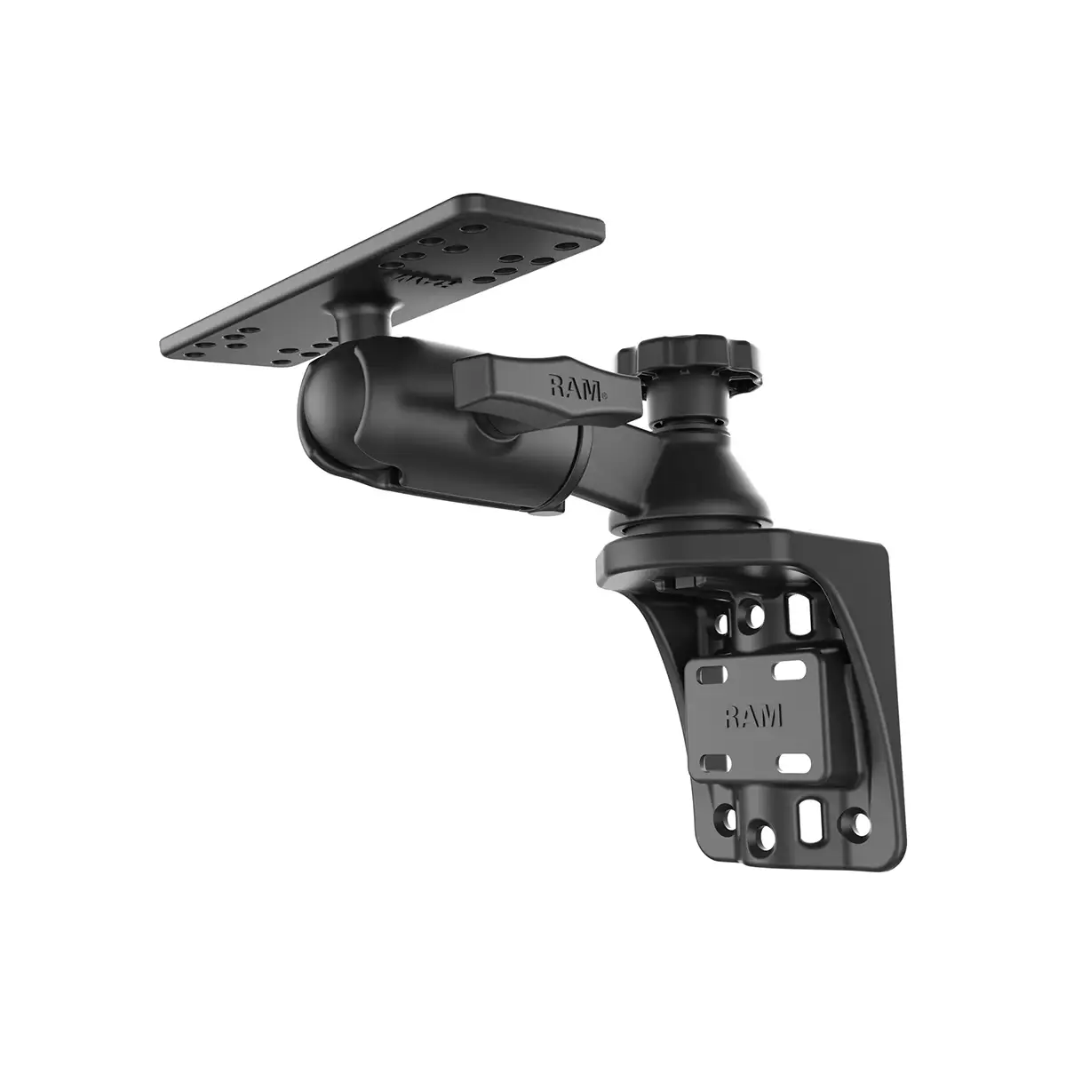 RAM-109VSB: RAM Vertical 6" Swing Arm Mount with Round Ball Adapter bottom view