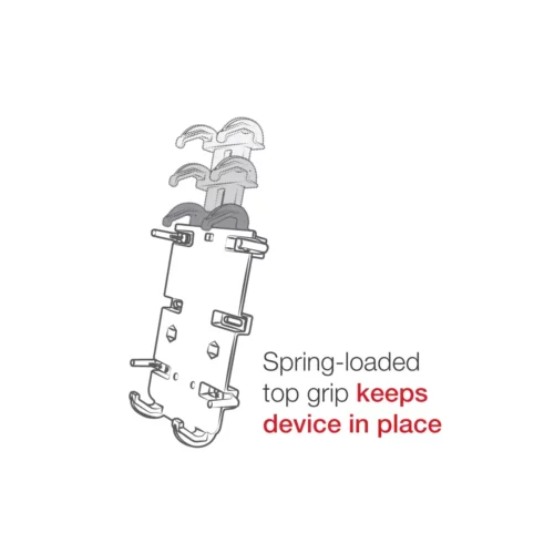 RAM-HOL-PD4U: RAM Quick-Grip XL Large Phone Holder spring loaded graphics