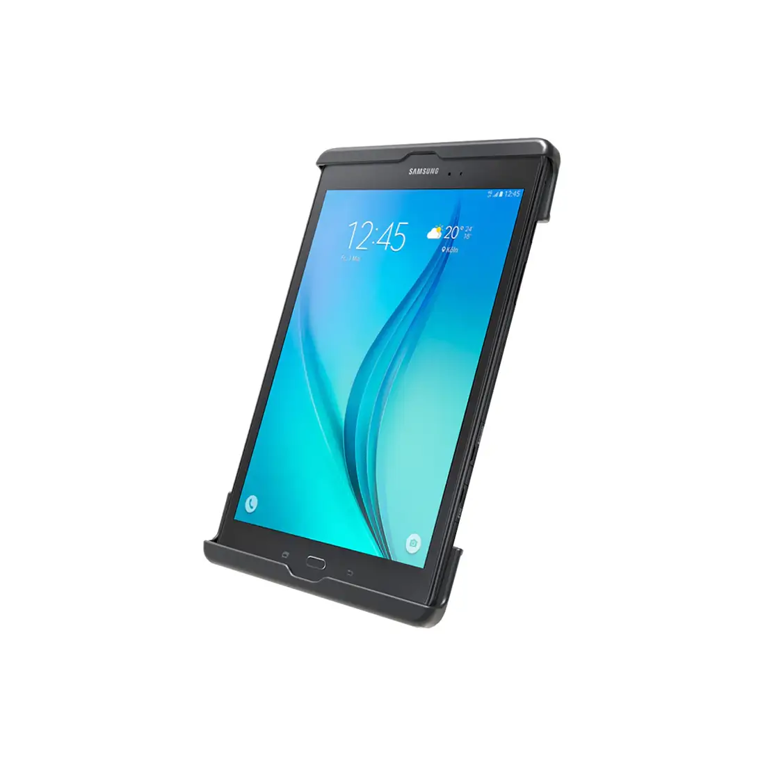 RAM-HOL-TAB28U: RAM Tab-Tite Spring Loaded Holder for 9.7" Tablets with tablet inside