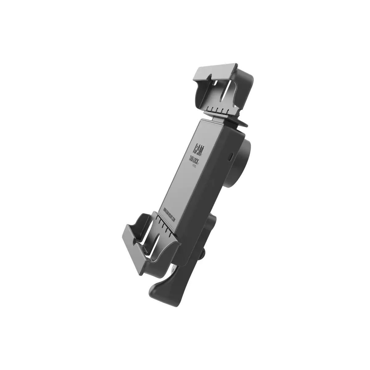 RAM-HOL-TABL20U: RAM Tab-Lock Holder for 9"-10.5" Tablets with Heavy Duty Cases side view