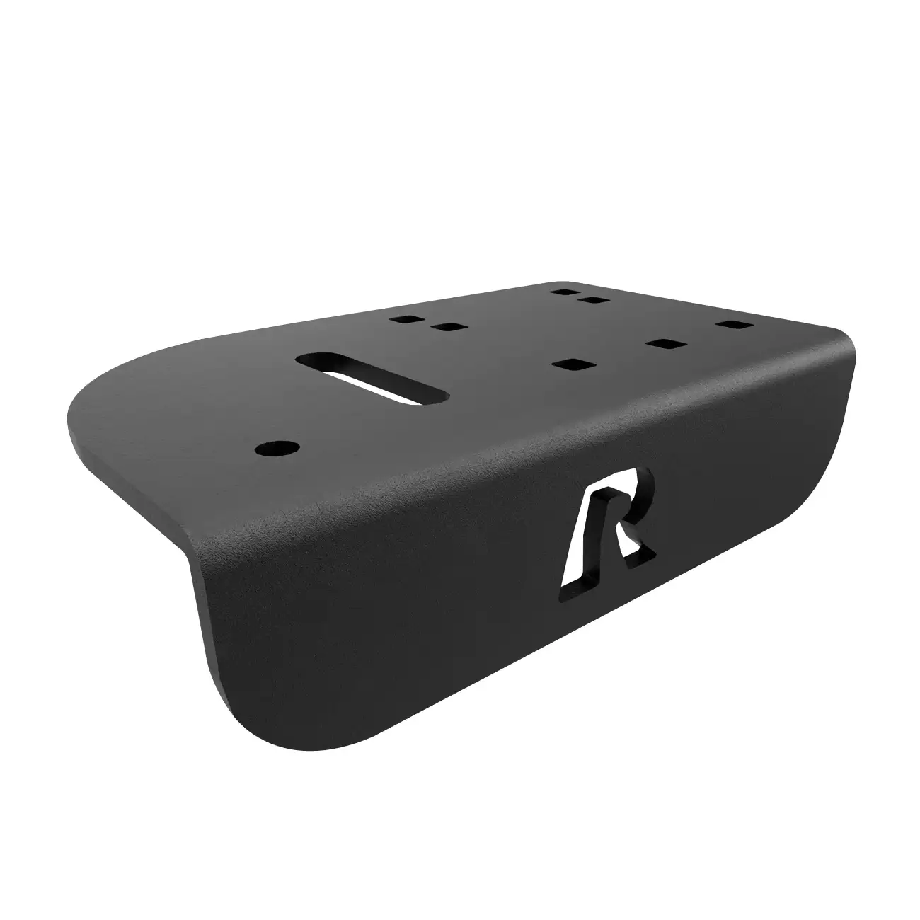 RAM-VB-194-SW1: RAM No-Drill Laptop Mount for '14-23 Ford Transit Full Size Van base right angled view