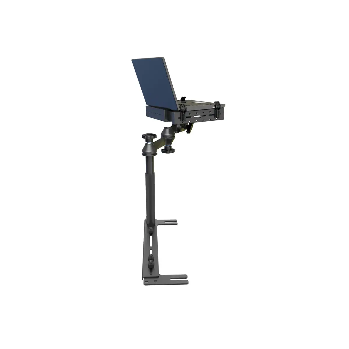 RAM-VB-196-1-SW1: RAM No-Drill Universal Laptop Mount with Reverse Configuration back view