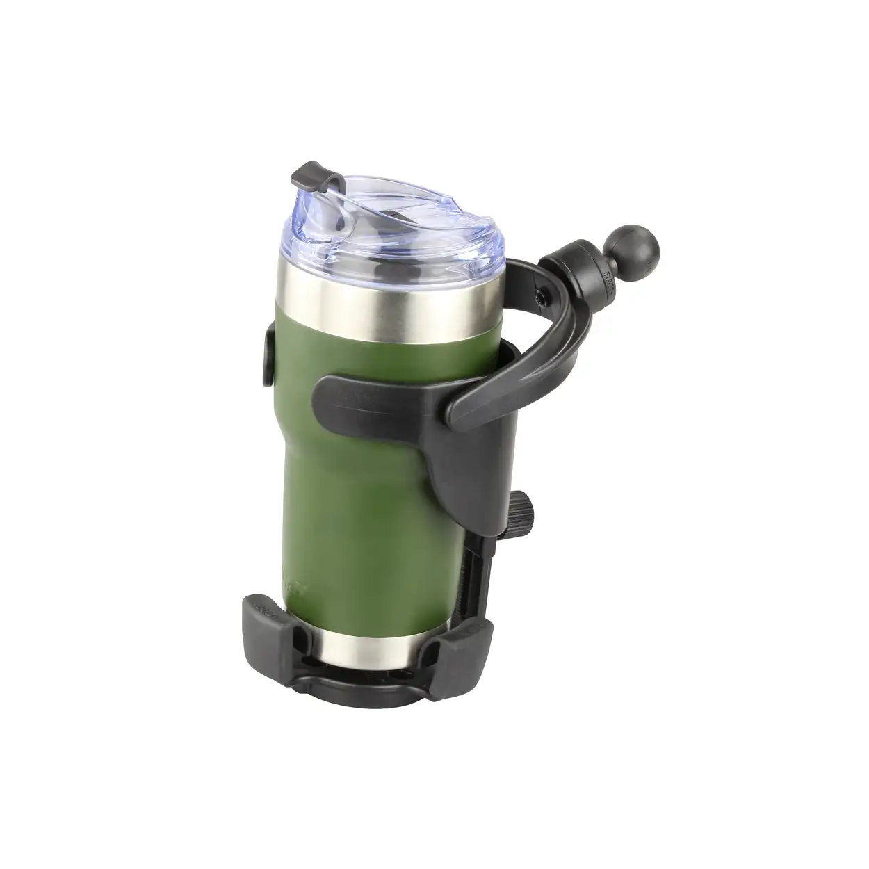 RAP-B-417BU: RAM Level Cup XL 32oz Drink Holder with Ball with travel mug inside