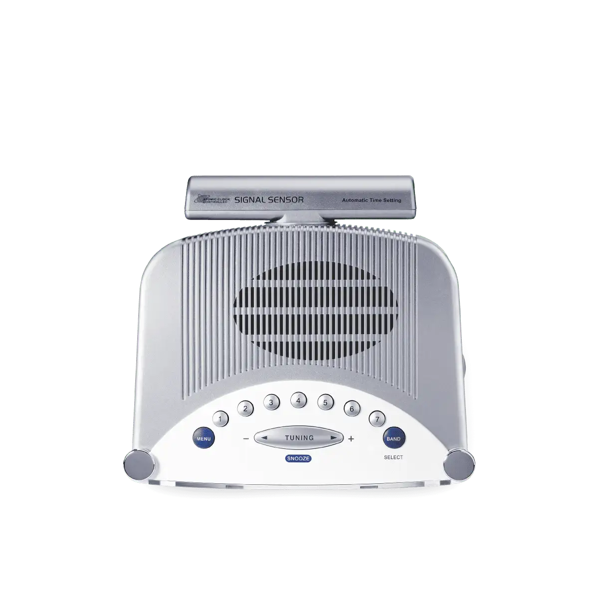 Sangean RCR-22 AM / FM-RBDS / AUX Digital Tuning Radio in white top view