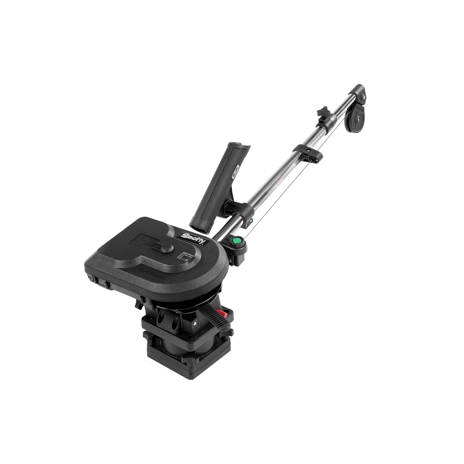 Scotty 1106B Depthpower downrigger angled view ready for trolling fishing