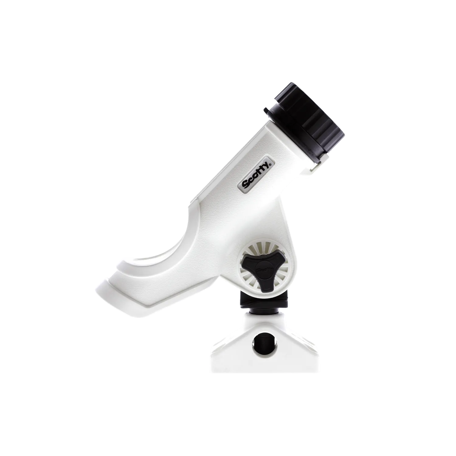 Scotty 230 Power Lock ROD HOLDER in white opened from side