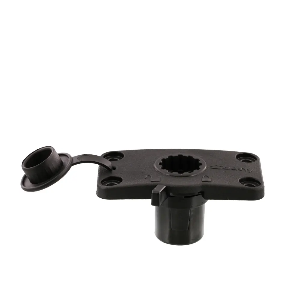 Scotty 244L Locking Flush Deck Mount side view with lock off