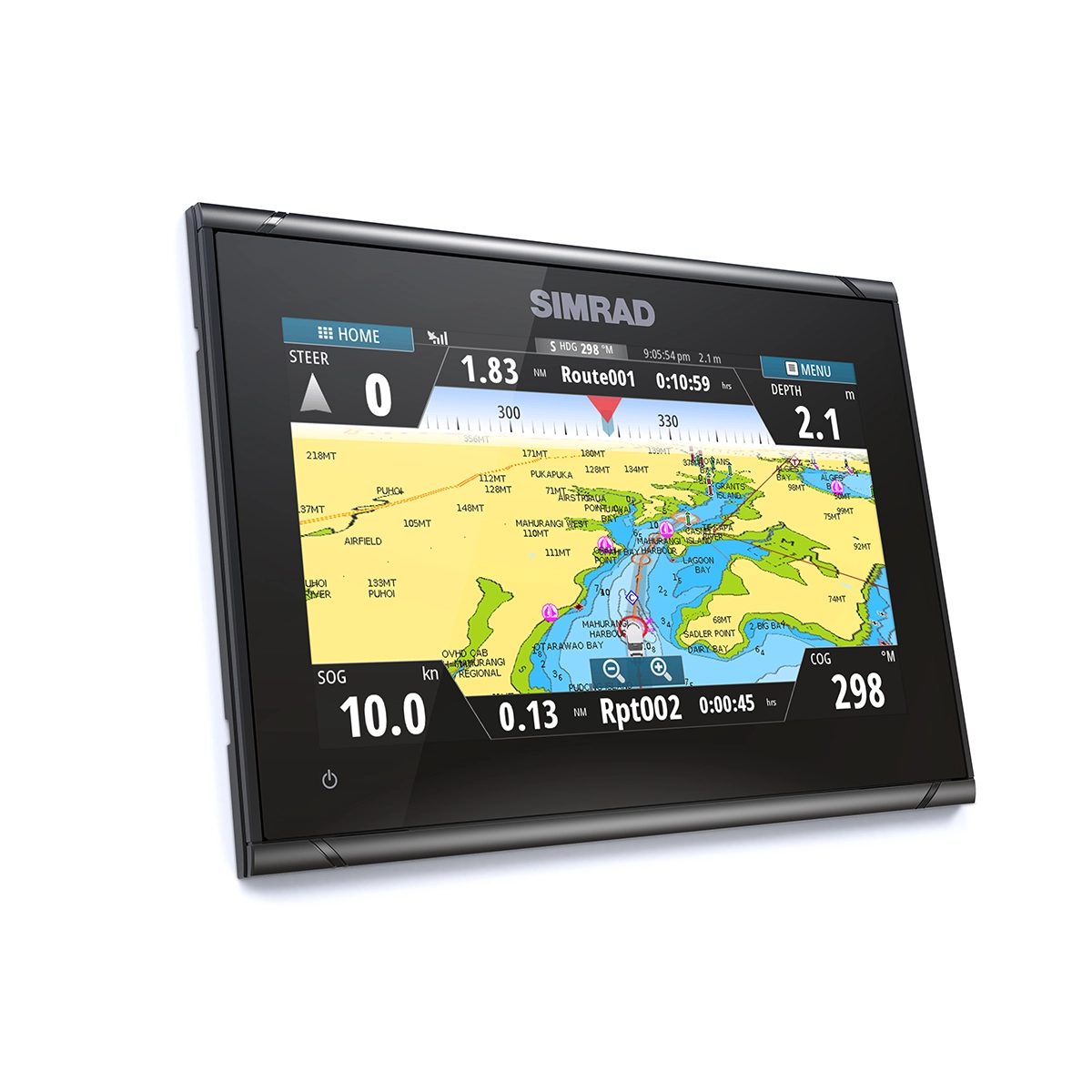 Simrad GO9XSE route