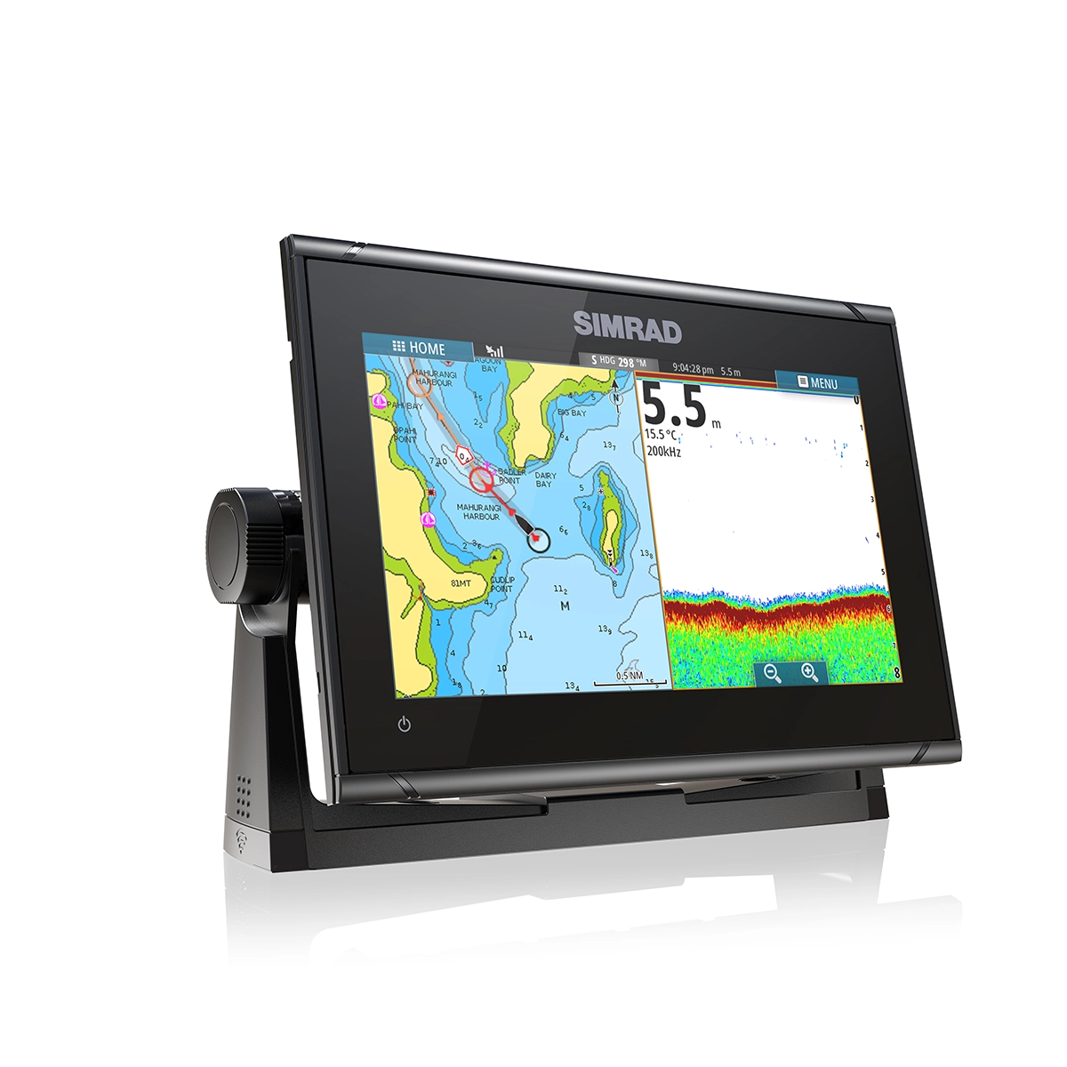 Simrad GO9XSE fishing and route