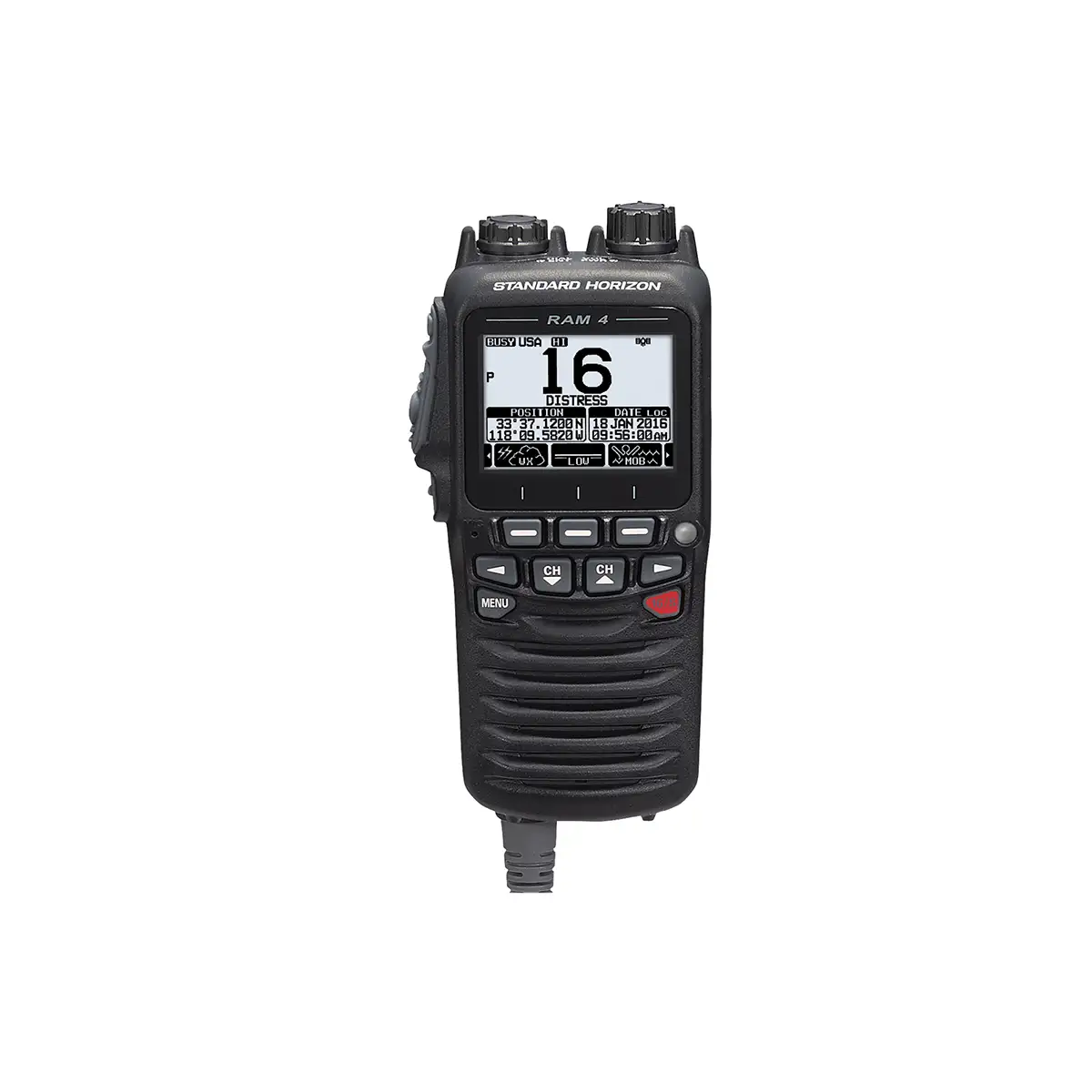 Standard Horizon SSM-70H Remote Station Mic close up