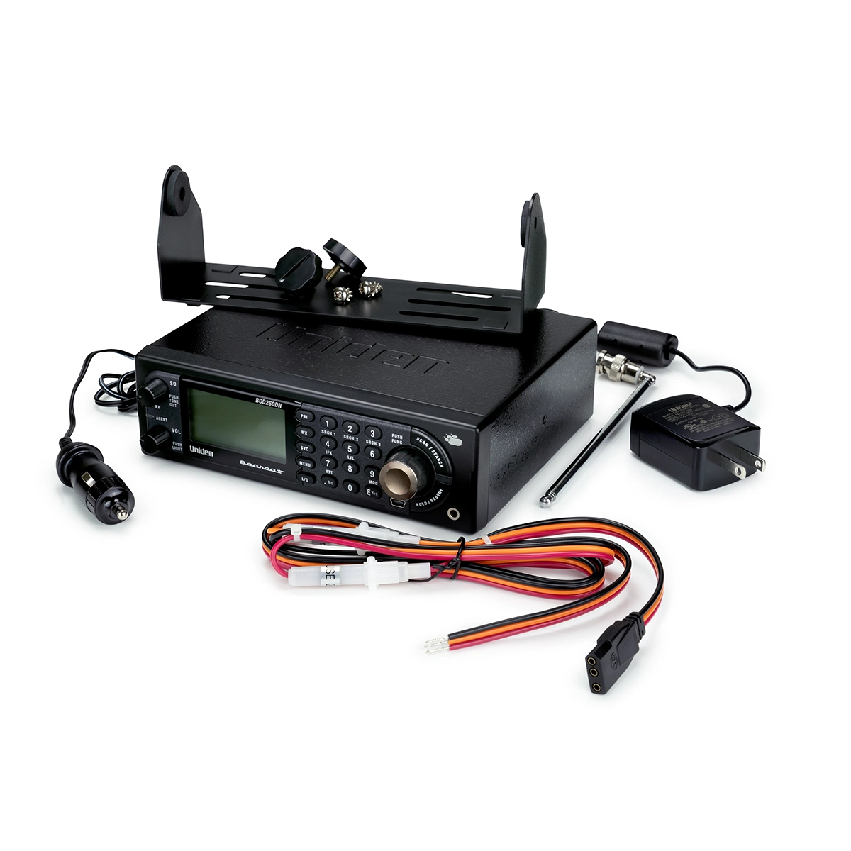 Uniden BCD260DN scanner with accessories