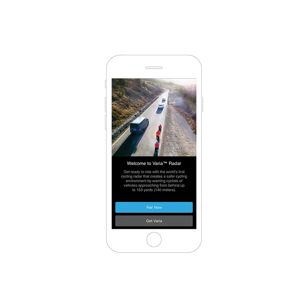 Garmin Varia RTL515 Rearview Radar app