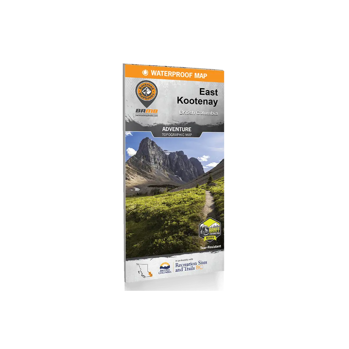 Backroad Maps - Folded Waterproof Adventure Maps East Kootenay cover