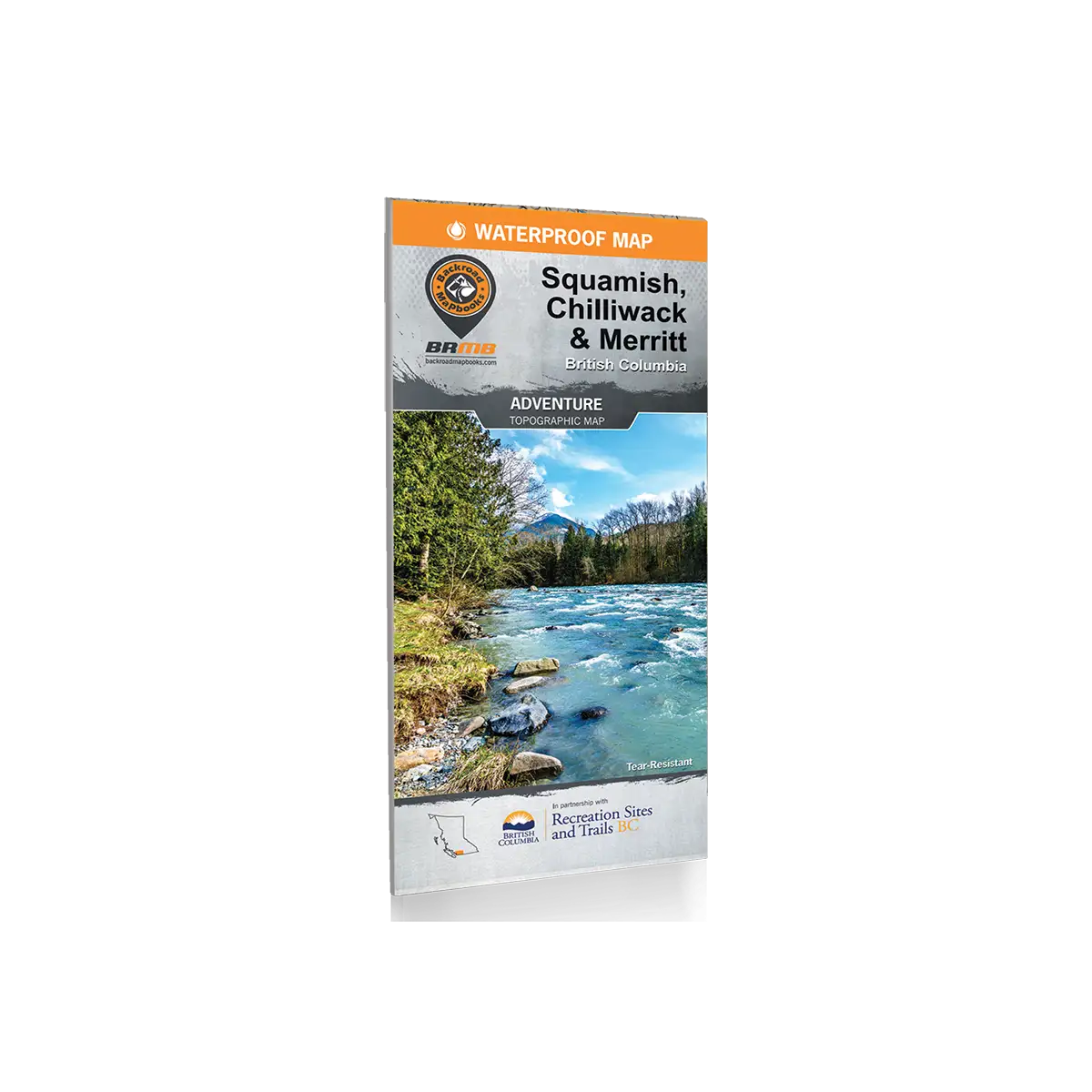 Backroad Maps - Folded Waterproof Adventure Maps Squamish, Chilliwack and Merritt cover