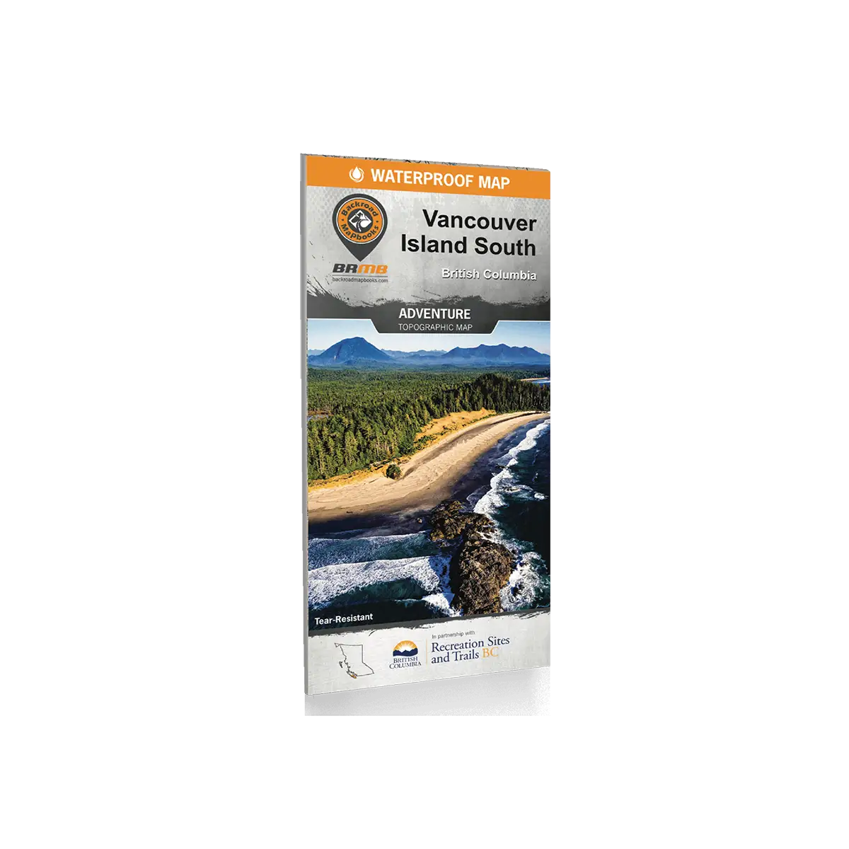 Backroad Maps - Folded Waterproof Adventure Maps Vancouver Island South cover