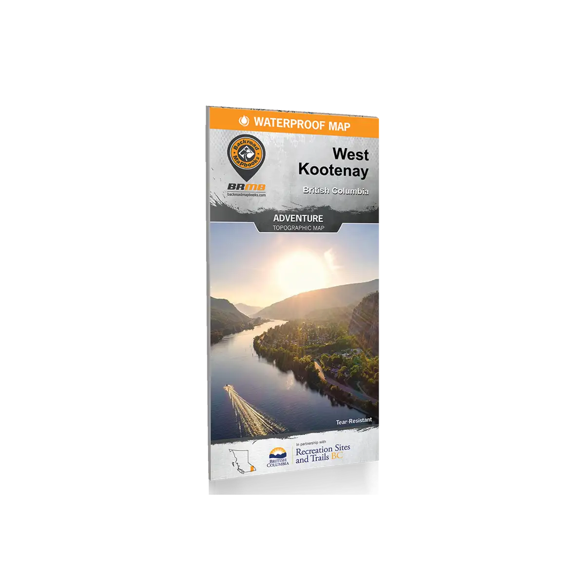 Backroad Maps - Folded Waterproof Adventure Maps West Kootenay cover