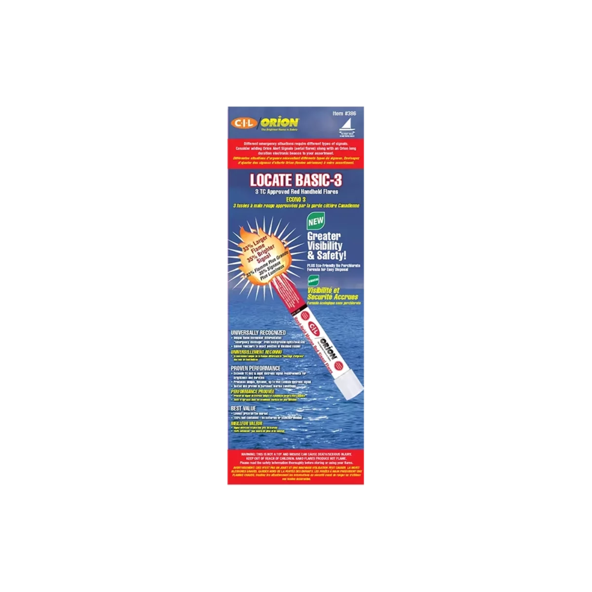 Cil/Orion no perchlorate red signal flare