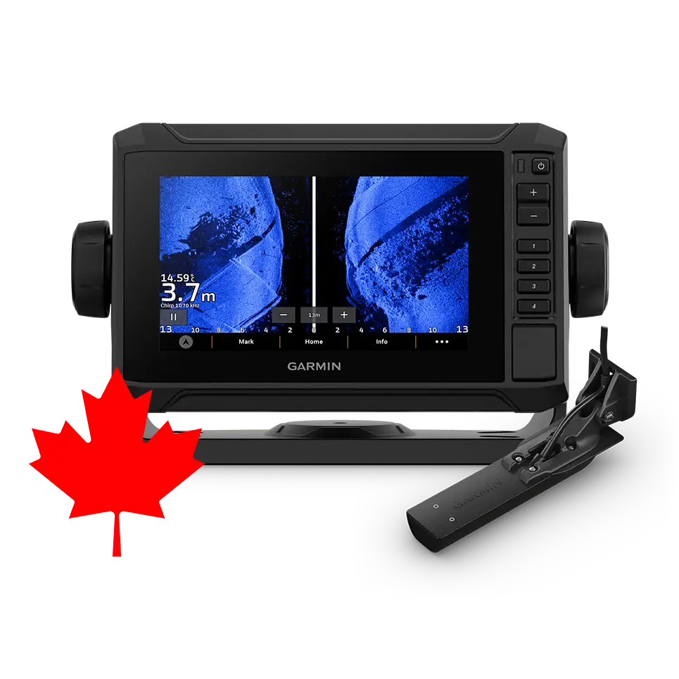 ECHOMAP UHD2 65sv with GT54UHD-TM Transducer and Garmin Navionics+ Canada & Alaska Mapping