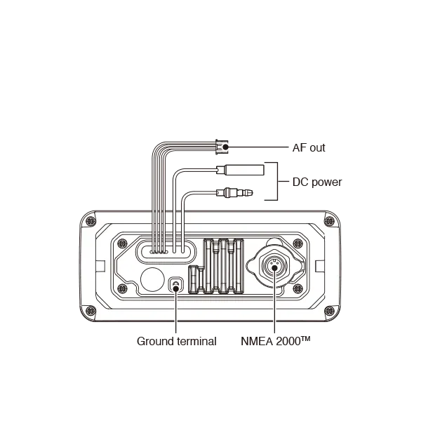 ICOM CT-M500 rear panel