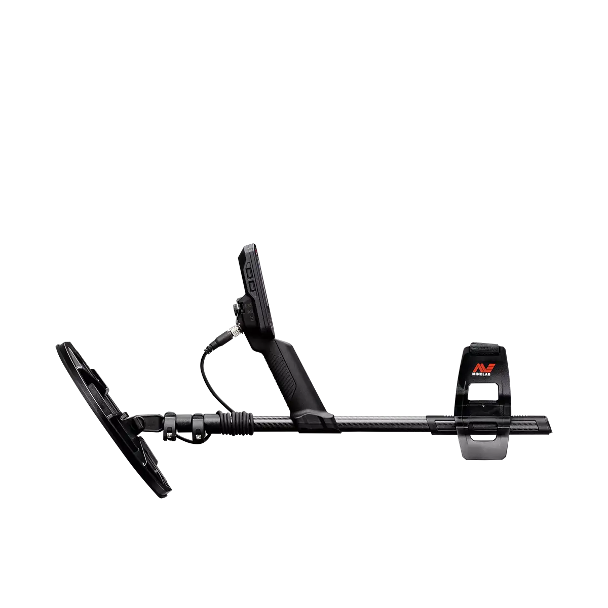 Minelab Manticore Metal Detector collapsed and viewed from the side