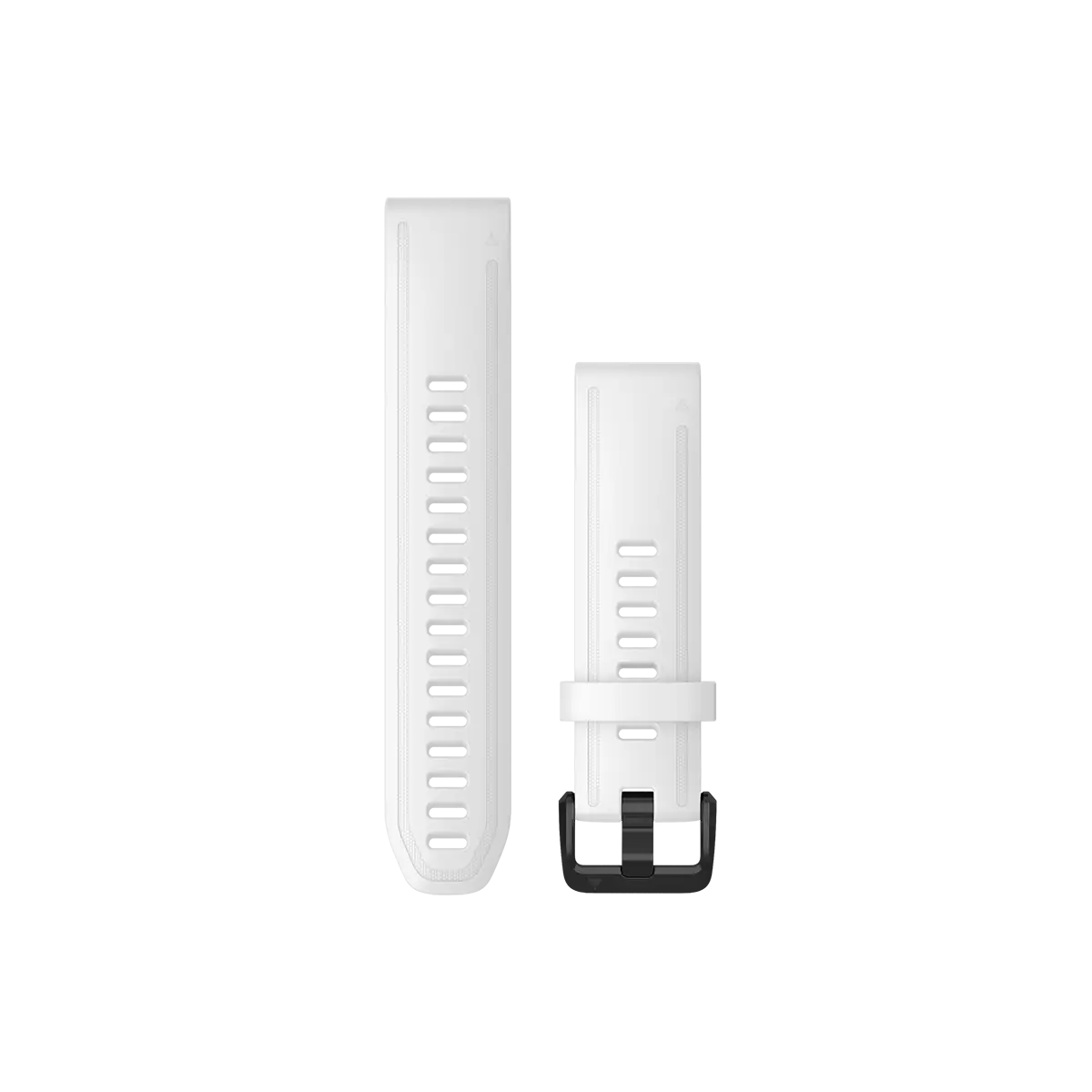 Garmin QuickFit 20 Watch Bands - White Silicone with Black Hardware