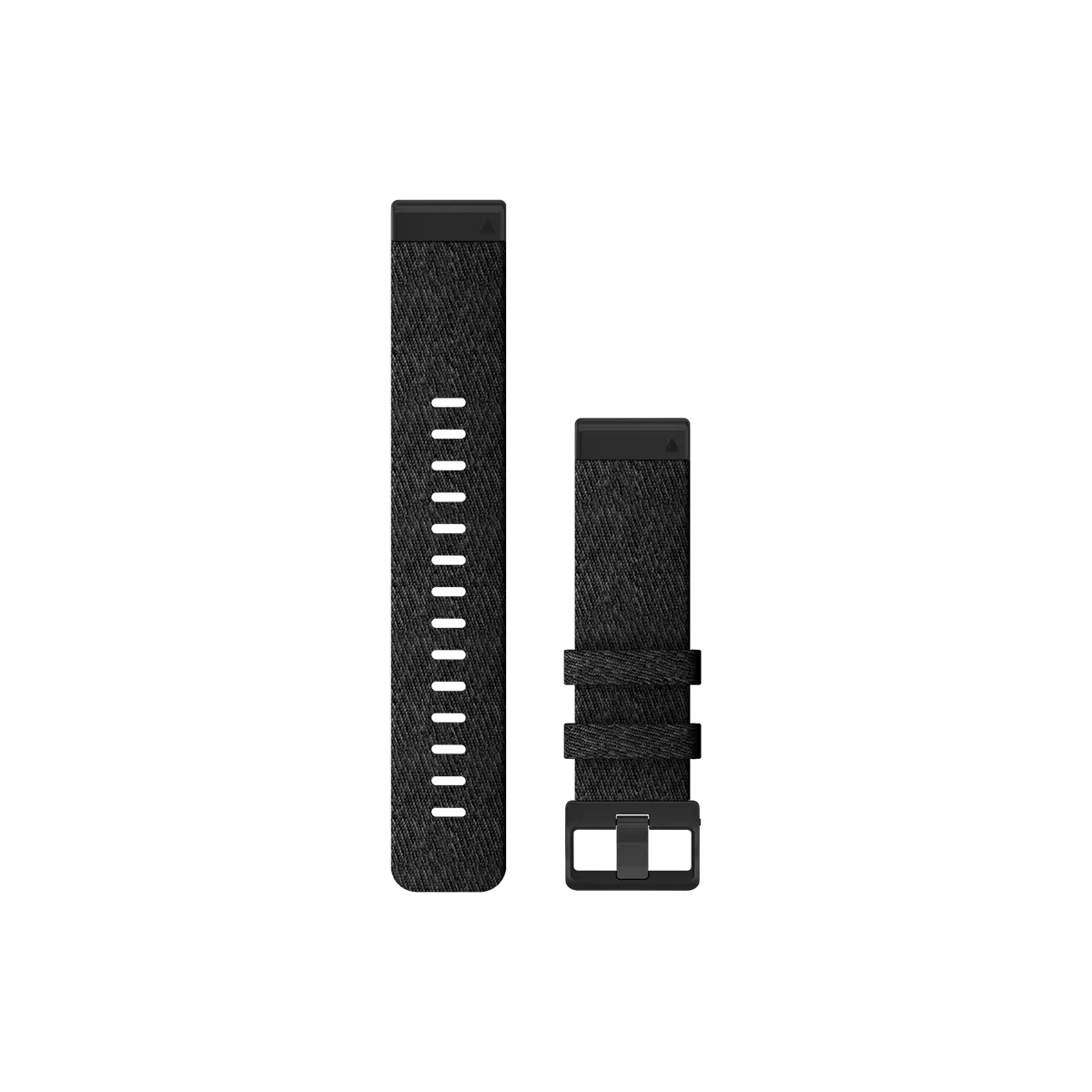 Garmin QuickFit 22 Watch Bands - Heathered Black Nylon