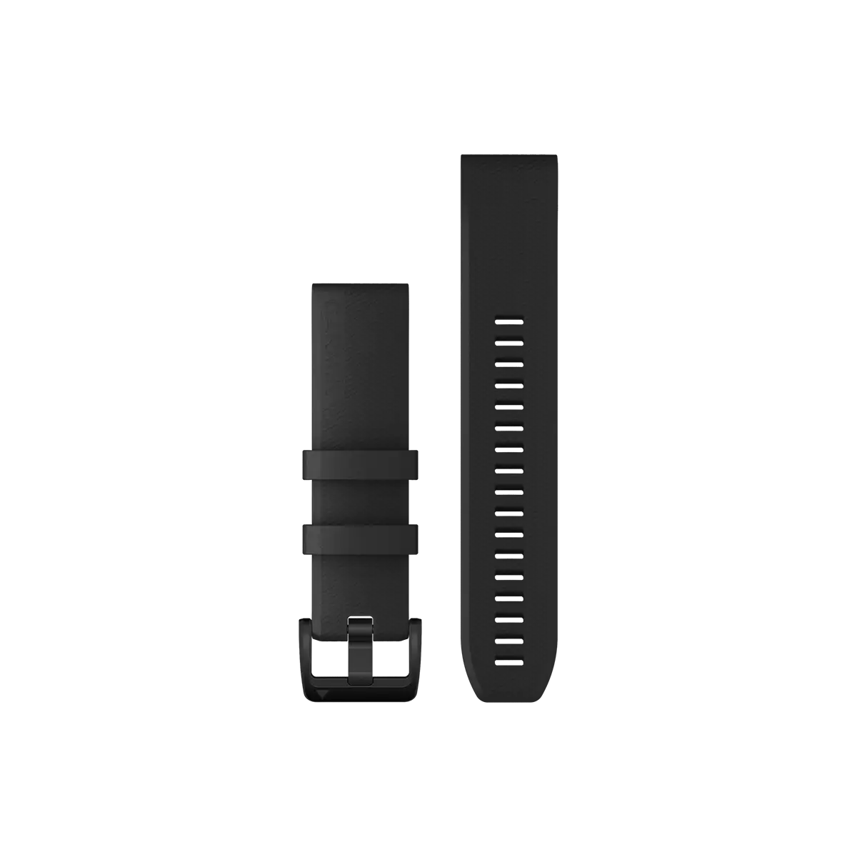 Garmin QuickFit 22 Watch Bands - Black with Black Stainless Steel Hardware