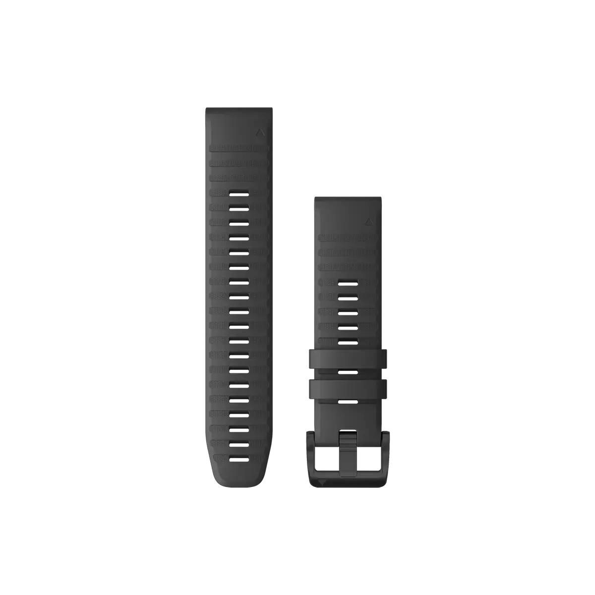 Garmin QuickFit 22 Watch Bands - Slate Gray Silicone with Black Hardware