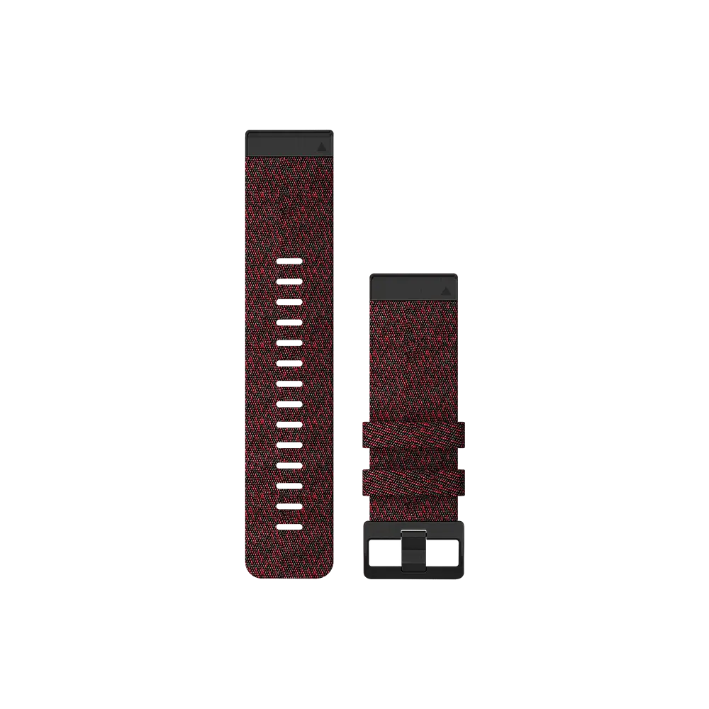 Garmin QuickFit 26 Watch Bands red woven nylon