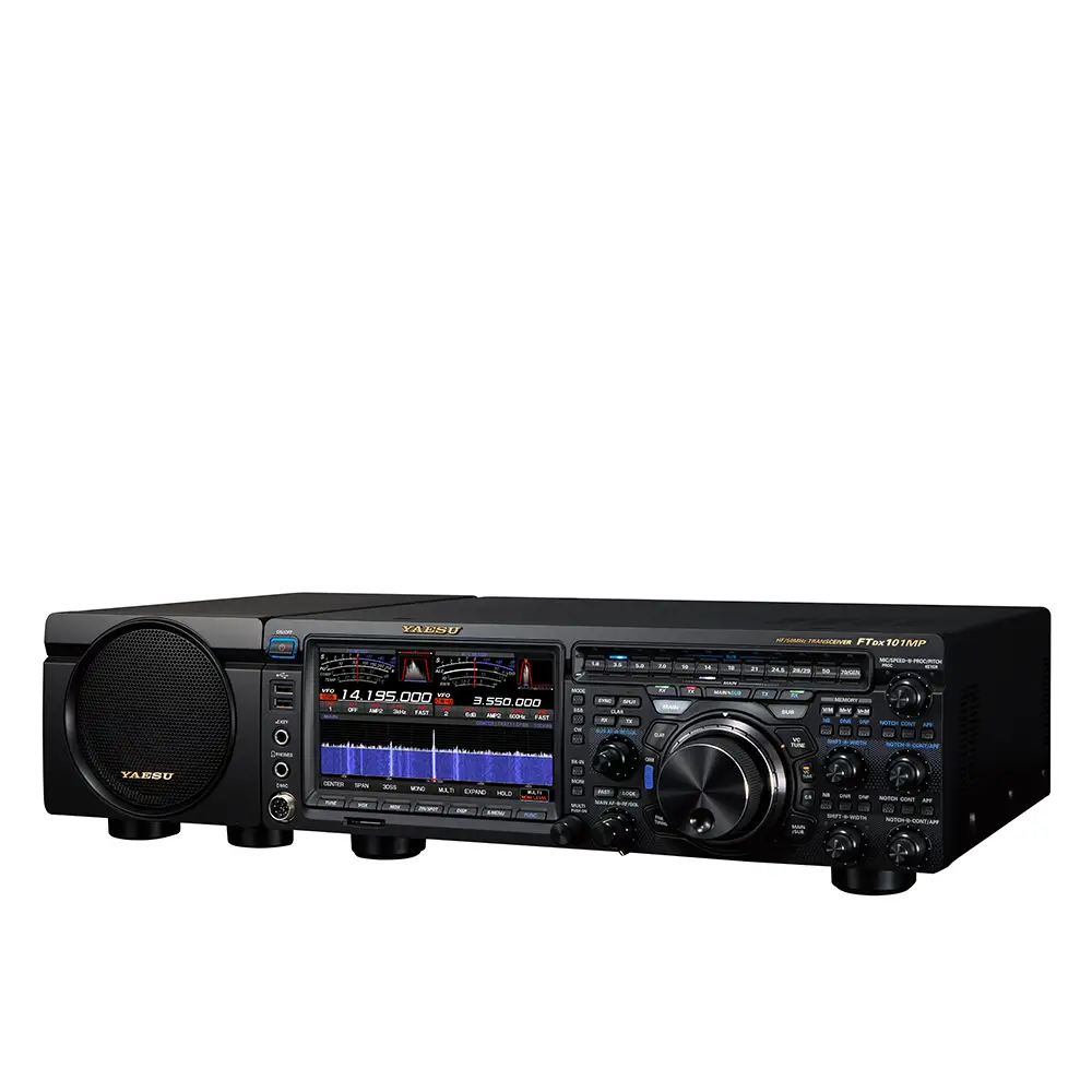 Yaesu FTDX101MP 160-6 Metres 200W Transceiver angled left